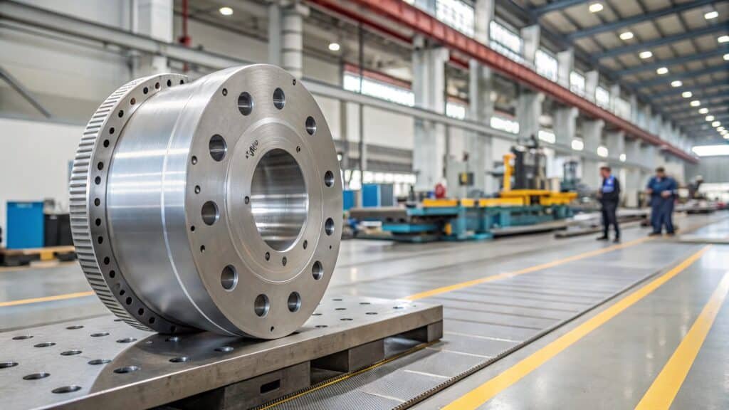 A graphical representation of a stress-strain curve, clearly showing the high yield and ultimate tensile strength of a 7000 series alloy compared to a lower series alloy.
